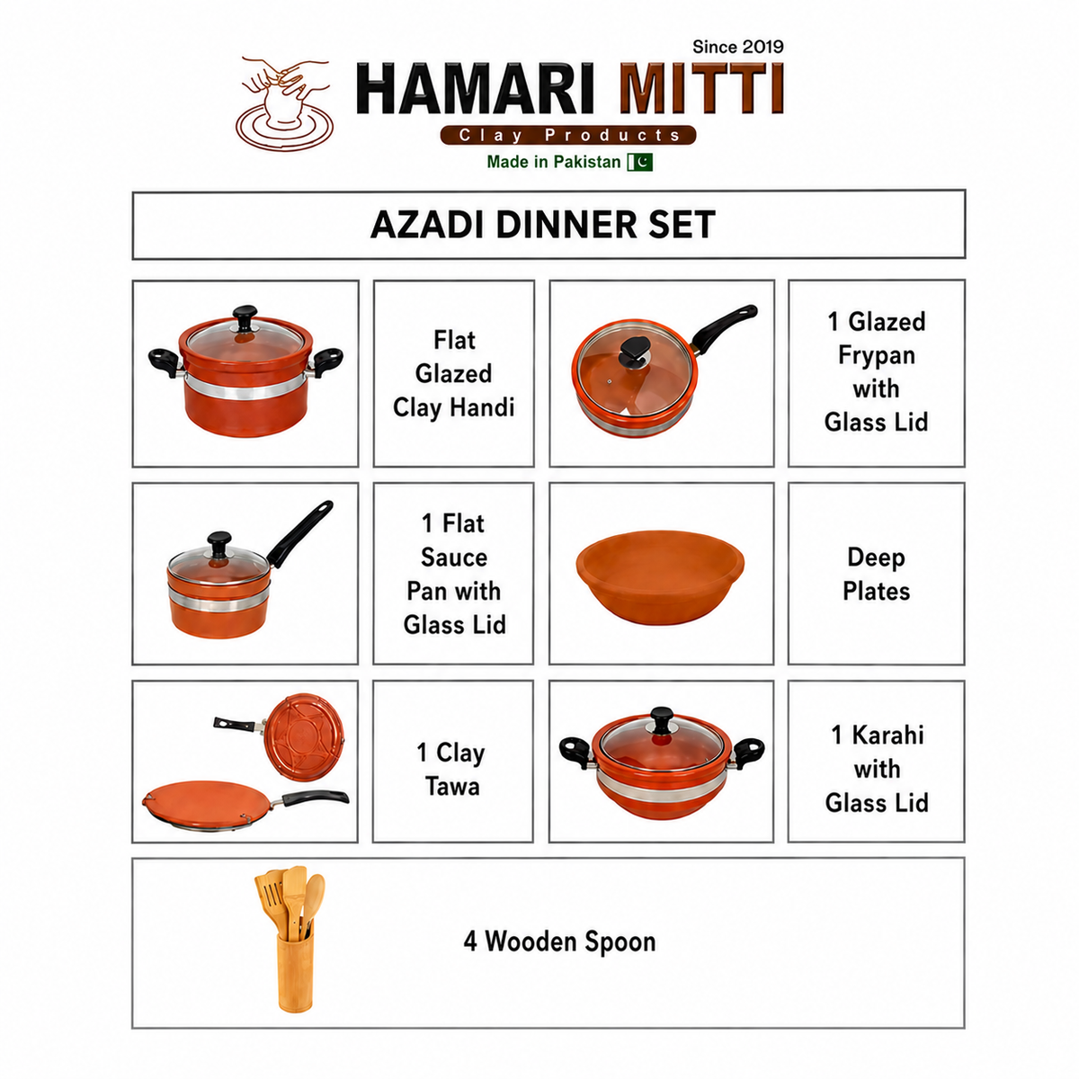 Azaadi Dinner Set