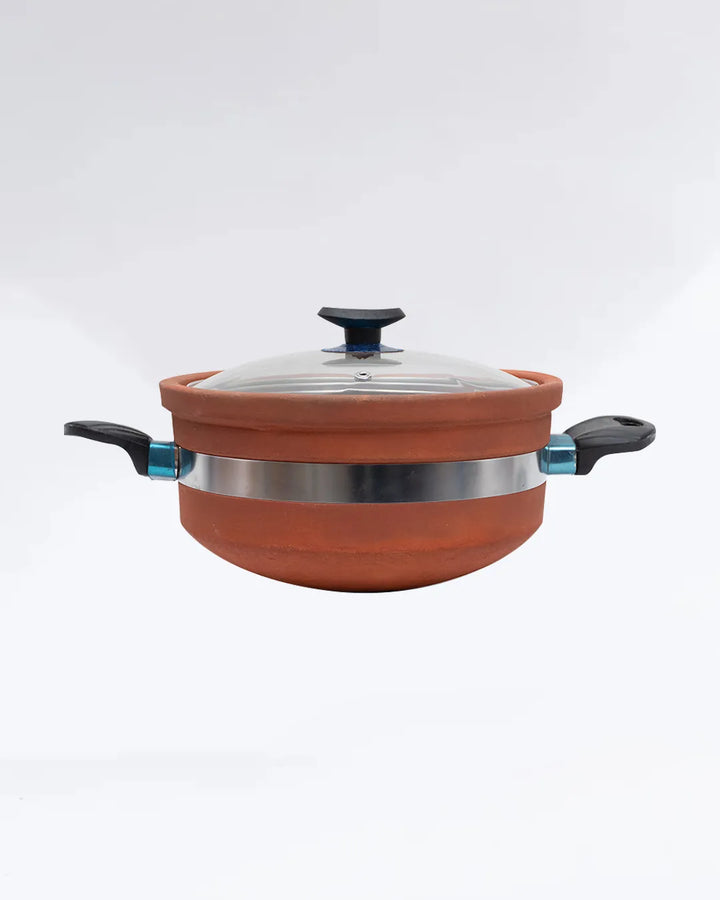 Non-Glazed Clay Karahi Cooking Capacity 1 to 1.5kg