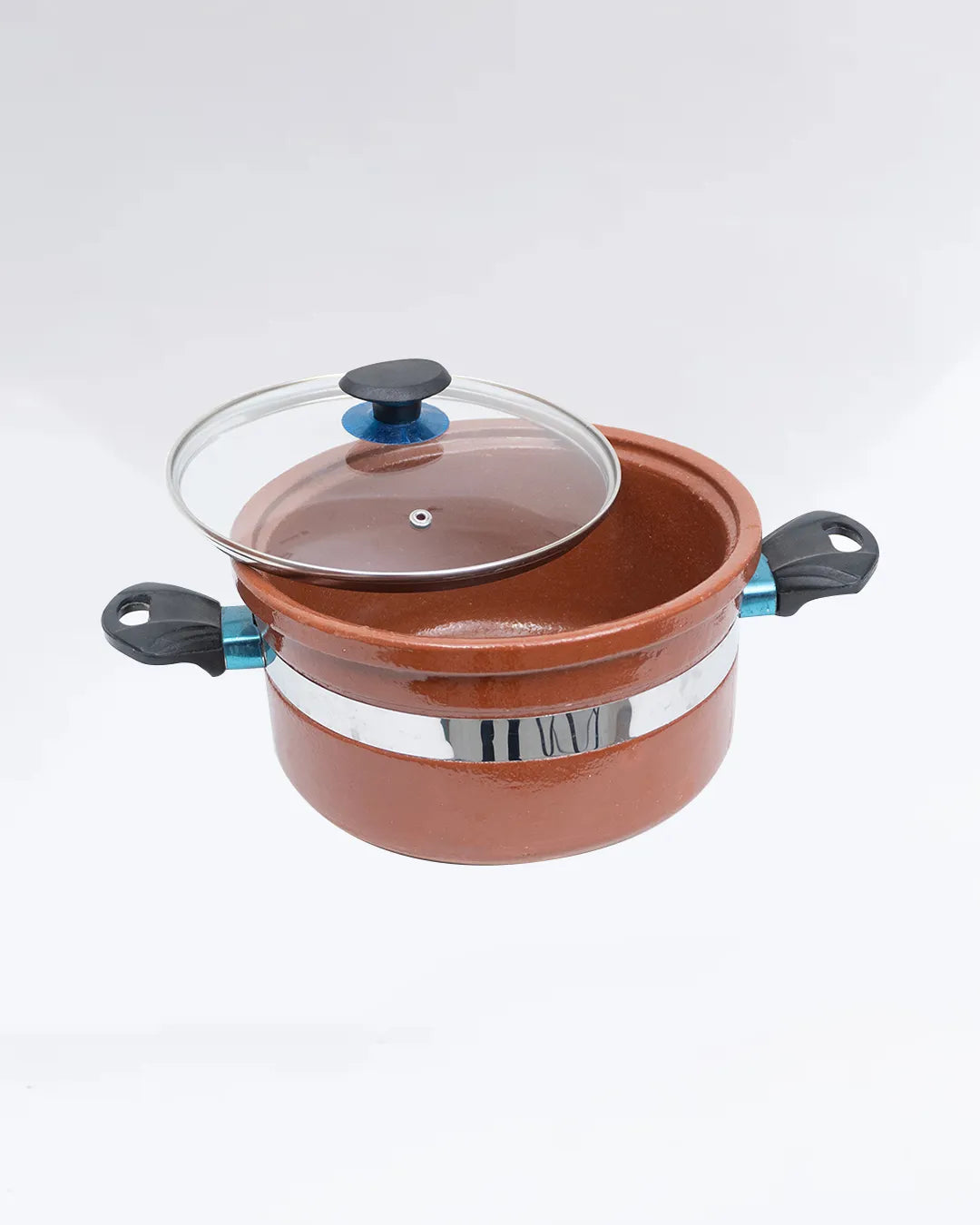 Round Glazed Clay Handi