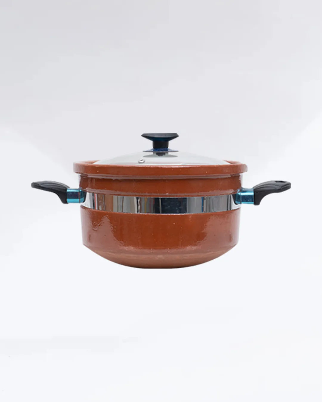 Round Glazed Clay Handi