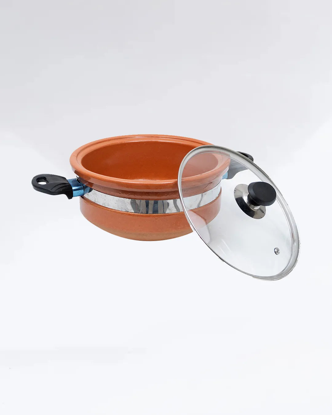 Round Glazed Clay Karahi