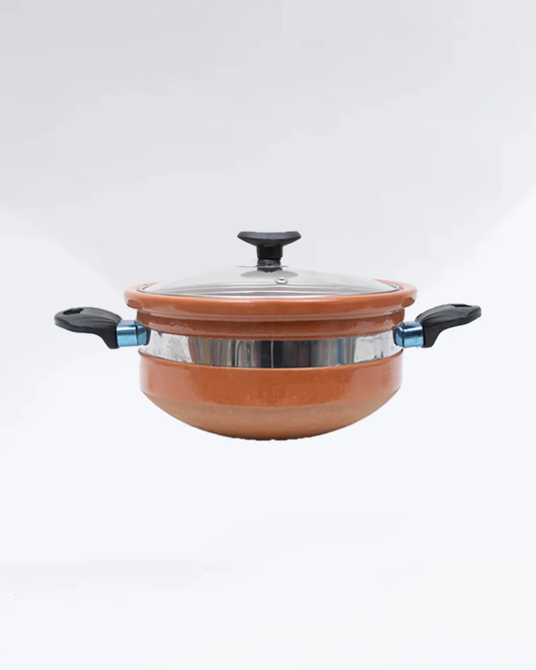 Round Glazed Clay Karahi
