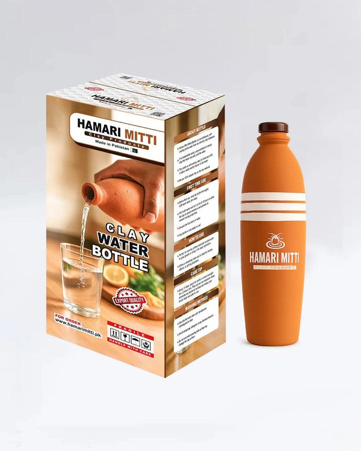 Handcrafted Clay Water Bottle 600ml